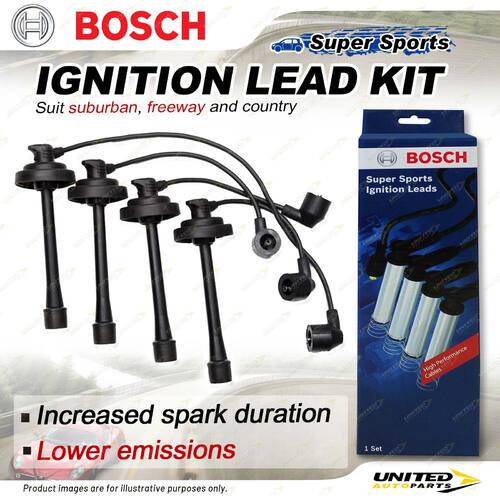 Bosch Ignition Leads for Toyota Spacia SR40R SR40 2.0 I4 16V Wagon 1998-2002