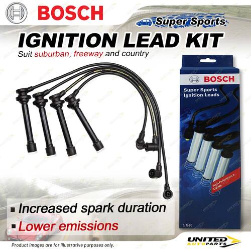 Bosch Ignition Leads for Nissan Datsun Navara D22 2.4 I4 16V 1997-2005