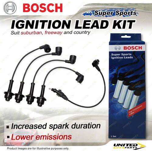 Bosch Ignition Leads for Toyota Townace KR42R KR43 1.8 I4 8V Van 1998-2005