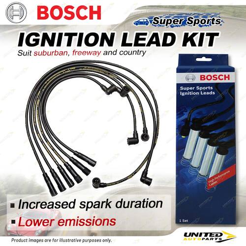 Bosch Ignition Leads for Nissan Patrol GU Y61 TBSY61 4.5 I6 12V SUV 1997-2001