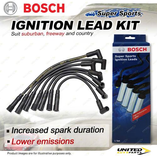 Bosch Super Sport Ignition Leads for Holden Kingswood One Tonner Panel Ute WB