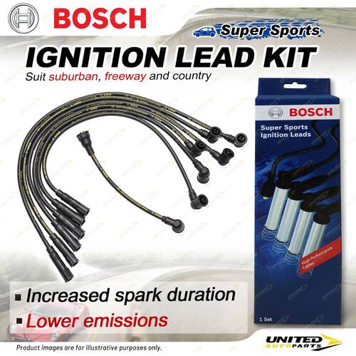 Bosch Ignition Leads for Mitsubishi Pajero NF NG NH NJ NK Triton MH MJ