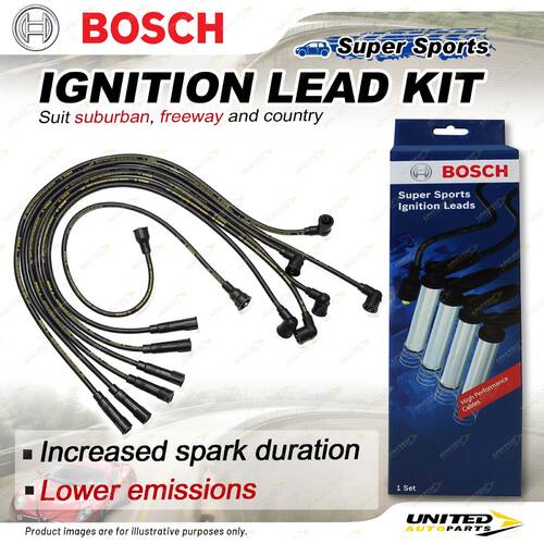 Bosch Ignition Leads for Nissan Patrol MQ 160 KM160 WMG160 2.8 I6 12V