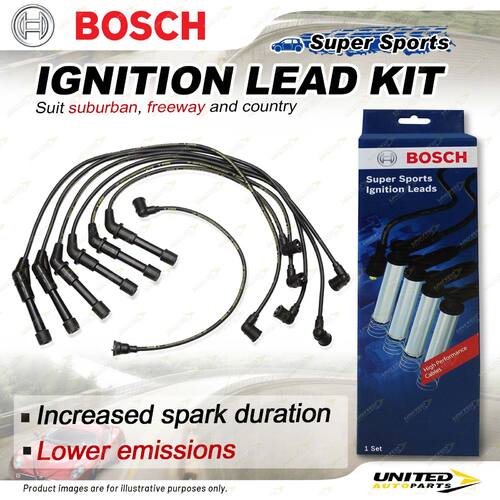 Bosch Ignition Leads for Nissan Patrol GQ WSGY60 3.0 I6 12V SUV 1989-1997