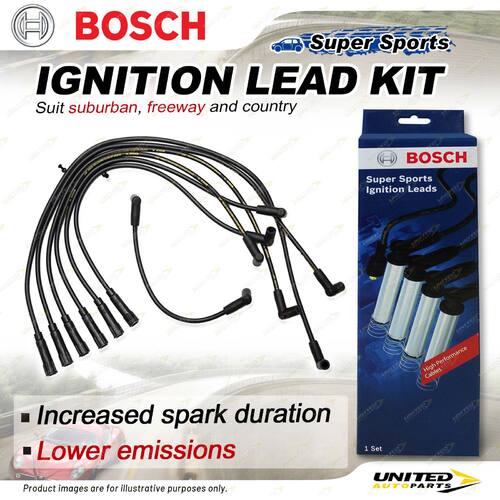 Bosch Ignition Leads for Nissan Ute XFN 4.1 I6 12V Utility 1988-1992