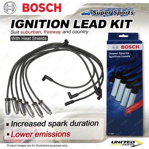 Bosch Ignition Leads for Holden Commodore Calais VN VG 3.8 With Heat Shields