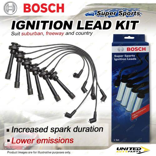 Bosch Ignition Leads for Mitsubishi Challenger PA Triton ML 3.0 3.5