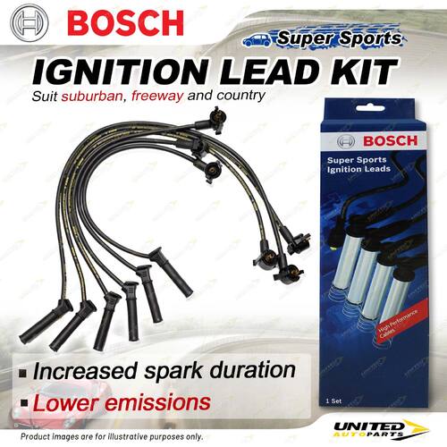 Bosch Ignition Leads for Mazda B4000 EXXMJ FXXMJ HXXMJ 4.0 V6 12V 2005-2006