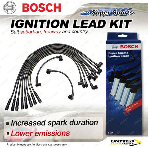 Bosch Super Sport Ignition Leads for Ford Bronco Galaxie 500 4.7 5.8