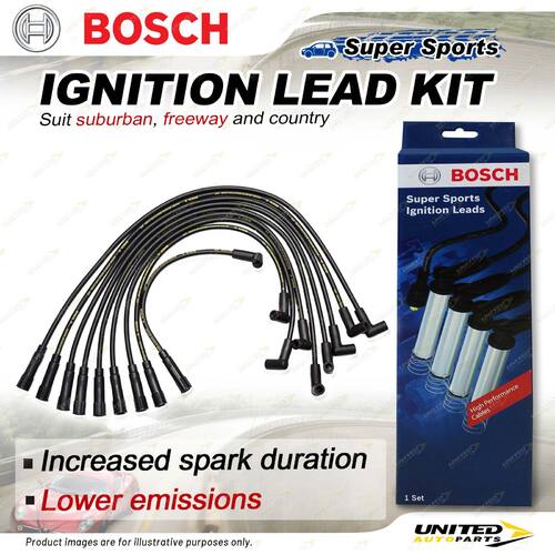 Bosch Ignition Leads for Holden Kingswood One Tonner Panel Statesman Ute WB