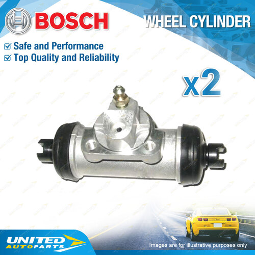 2x Bosch Rear Wheel Cylinders for Ford Maverick DA 4.2L 12v 85KW 125KW 1988-1993