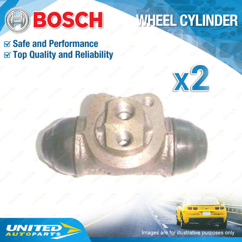 2 x Bosch Rear Wheel Cylinders for Holden Barina TK 1.6L F16D3 77KW 2005-2007