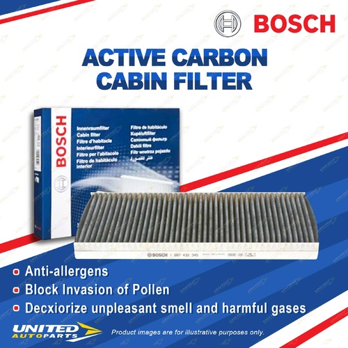 Bosch Active Carbon Cabin Air Filter for Ford Focus LR LS LT Transit Connect VM