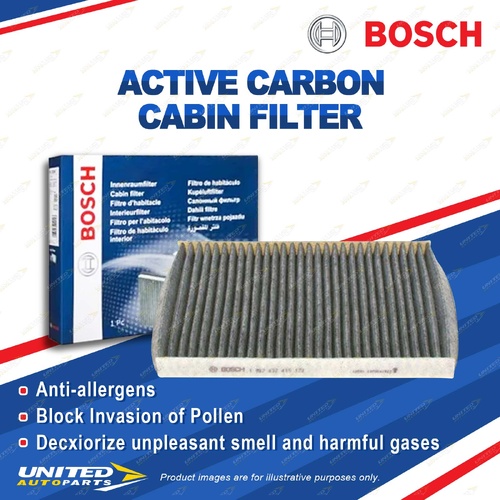 Bosch Active Carbon Cabin Air Filter for Ford Ecosport BL BK Fiesta WS WT Puma