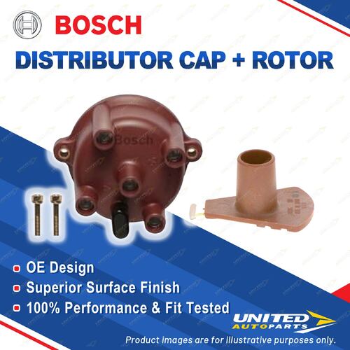 Bosch Distributor Cap + Rotor for Toyota Camry SV21 2.0L 89KW 121HP Sedan Wagon