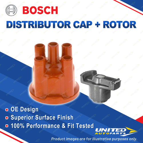 Bosch Distributor Cap + Rotor for Ford Escort MK2 Sierra NXXGB 1.6L 2.0L