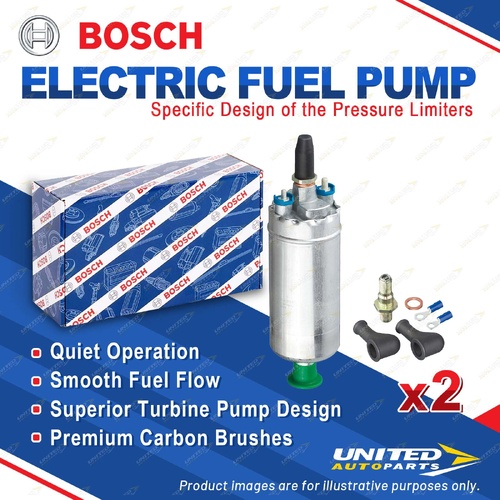 2 x Bosch External Electric Fuel Pumps for Benz S-Class 126 140 190E 201