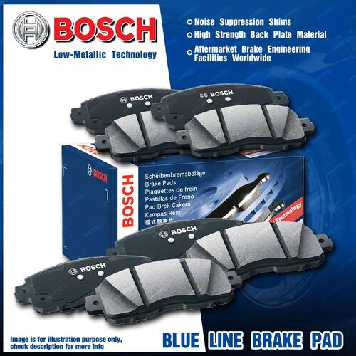 8 Pcs Bosch F + R Disc Brake Pads for Land Rover Discovery 4 LA 3 TAA L319