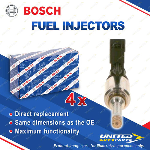 4 x Bosch Fuel Injectors for Audi A1 8X A3 8V A5 8F7 8T3 8TA A6 C7 1.8L 12-20