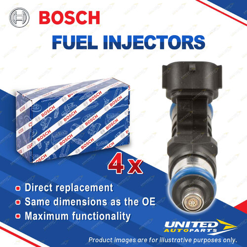 4 x Bosch Fuel Injectors for Audi A4 B8 8K2 A5 BF7 Q5 8RB 2.0L 155kW 2008-2019