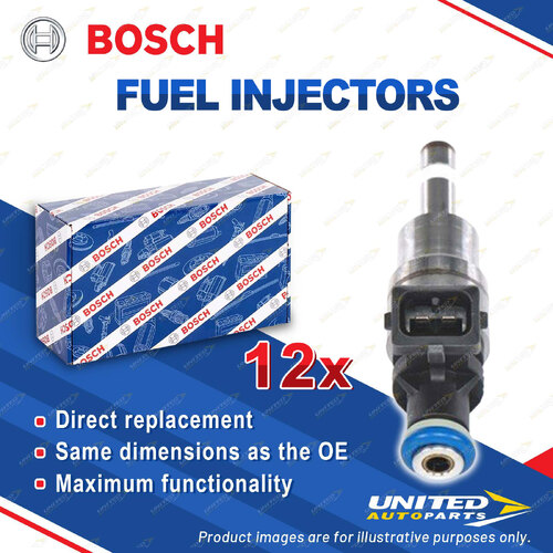 12 x Bosch Fuel Injectors for BMW 7 Series 760i 760Li E66 E65 E67 6.0L 2003-2008