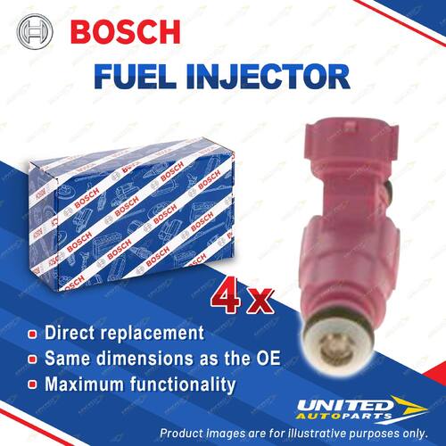 4 x Bosch Fuel Injectors for Hyundai Accent RB I20 GB 1.4L G4LC I4 16V 09/15-20