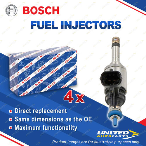 4 x Bosch Fuel Injectors for Opel Insignia G09 Astra GTC 2.0L 2008-2019