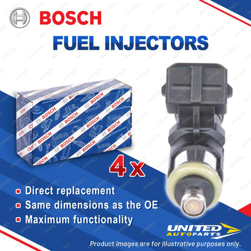 4 x Bosch Fuel Injectors for Renault Clio X65 Grand Scenic Laguna Megane Scenic