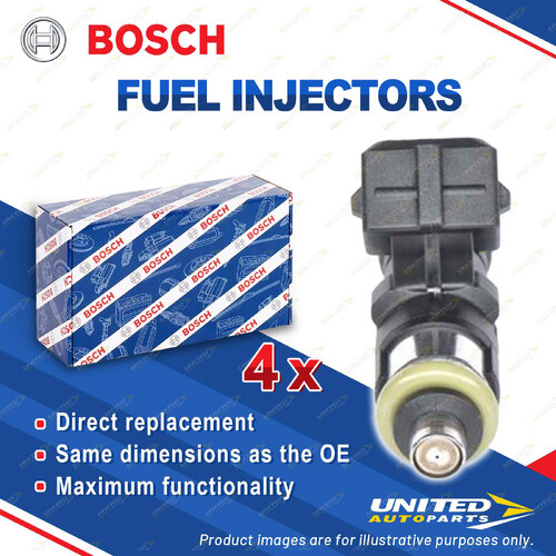 4x Bosch Fuel Injectors for Seat Cordoba 6K1 6K2 1.6L 55kW ABU AEE ALM 1993-2002