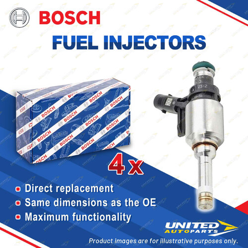 4 x Bosch Fuel Injectors for Skoda Octavia NE 5E3 5E5 Superb 3V3 3V5 2.0L