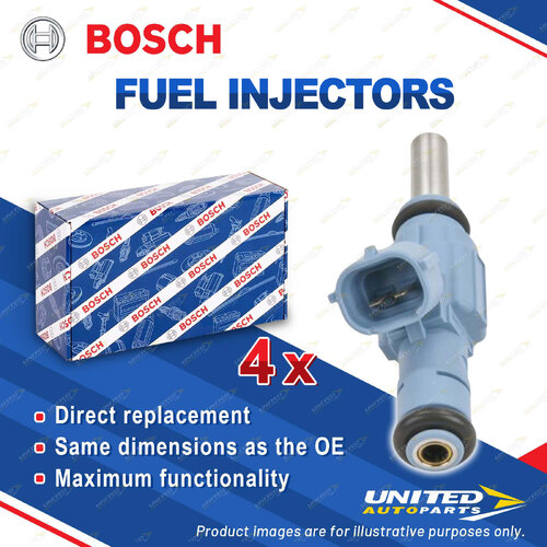 4x Bosch Fuel Injectors for Volkswagen Golf Beetle MultiVan Touareg Transporter