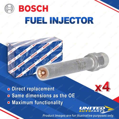 4 x Bosch Fuel Injectors for Porsche 928 4.7L 4.5L Coupe 09/1977-07/1983