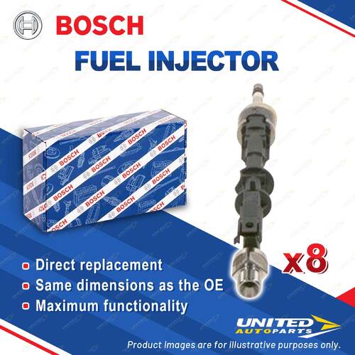 8 x Bosch Fuel Injectors for BMW 5 Series G30 F90 7 8 Ser G15 F92 X5 X6 X7 G07