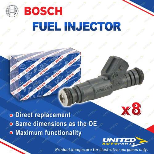 8 Bosch Fuel Injectors for Ford Falcon Fairmont EB ED Fairlane NL NC Mustang LTD