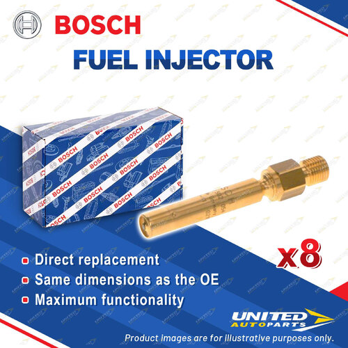 8 x Bosch Fuel Injectors for Benz S-Class W126 C126 SL R129 4.2 5.0 5.5 81-92