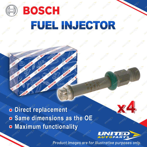 4 x Bosch Fuel Injectors for Volkswagen Golf MK 2 15 1.8L 70KW Convertible 90-94