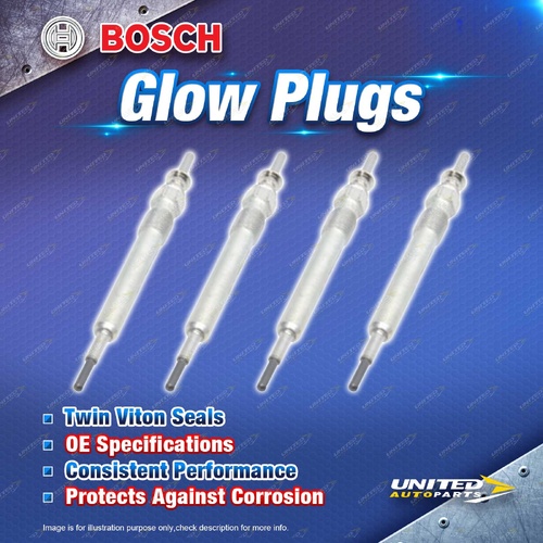 4 x Bosch Glow Plugs for BMW 1 3 4 5 Series E87 E88 F20 E90 E91 E92 E93 X1 X3 X5