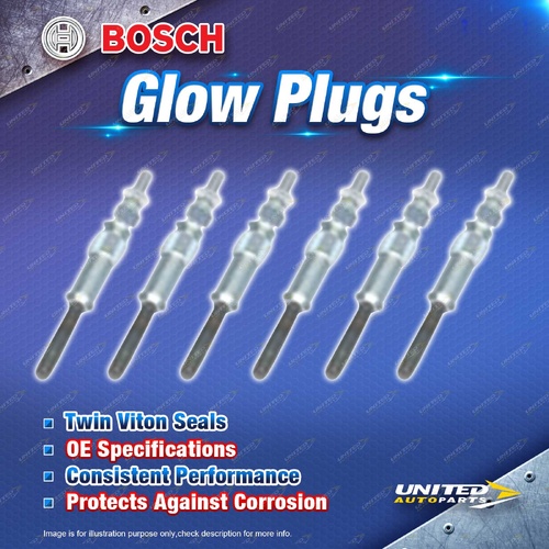 6 x Bosch Glow Plugs for BMW 330D E46 530D E39 X5 3.0d E53 2.9L M57D30 I6 99-03