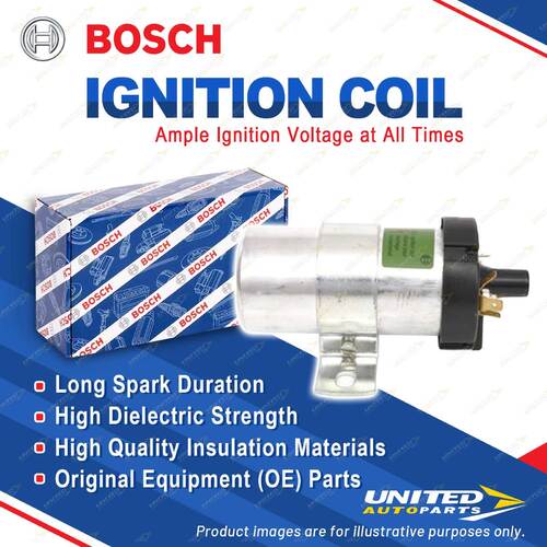 1 x Bosch Ignition Coil for Audi 100 44 44Q C3 80 81 85 B2 1.8L 1.9L 2.2L