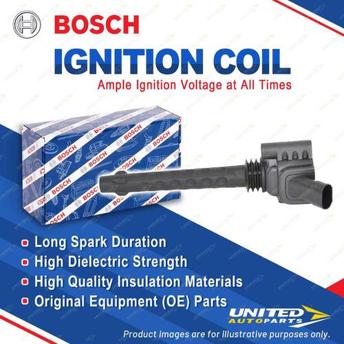 1 x Bosch Ignition Coil for Abarth 500C 312 1.4L 99KW 132KW 2010 - 2014