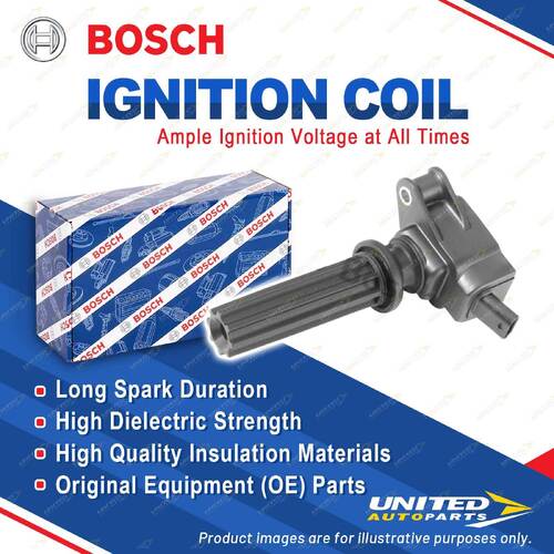 1 x Bosch Ignition Coil for Jaguar XE X760 XF X250 2.0L 2012 - on