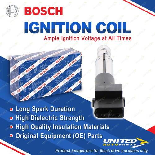 1 x Bosch Ignition Coil for Volkswagen Golf 1J1 1K1 Transporter Multivan Touareg