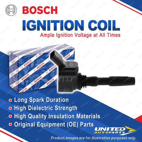 1 x Bosch Ignition Coil for Audi A3 8V1 8V7 8VA 8VS A4 8W2 B9 A1 8X Q2 GAB Q3 8U