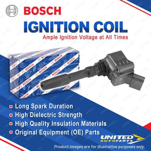 1 x Bosch Ignition Coil for Audi TT TTS FV3 FV9 Q2 GAB Q3 8U Q5 8RB FYB