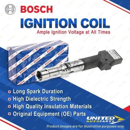 1 x Bosch Ignition Coil for Volkswagen Golf 1J1 Bora 1J2 2.3L 2.8L 125KW 150KW