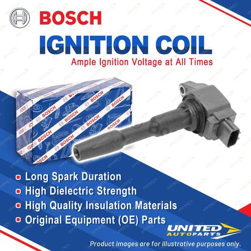 1 x Bosch Ignition Coil for Nissan Juke F15 1.2L 85KW 4cyl 2014-2018