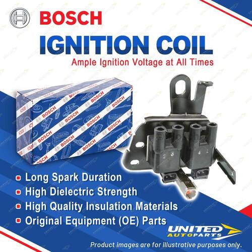 1 x Bosch Ignition Coil for Hyundai Elantra XD Matrix FC Coupe GK 1.8L 2.0L