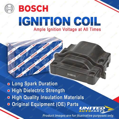 1 x Bosch Ignition Coil for Holden Nova LE LG LF Apollo JK Calibra YE 1989-1996