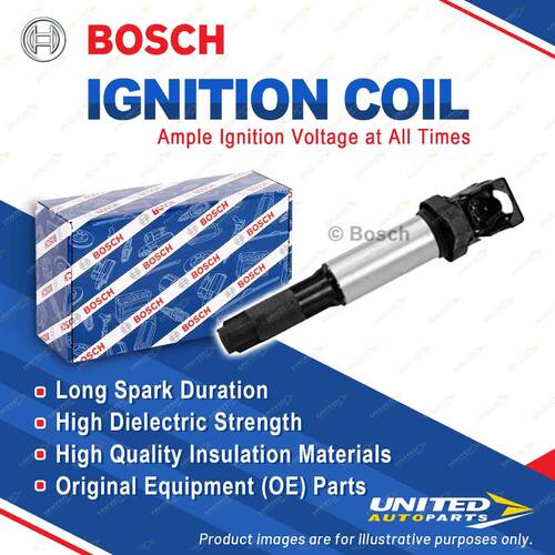 1 x Bosch Ignition Coil for BMW 735 740 745 750 760 E65 E66 Z4 645 650 E63 E64