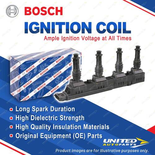 1 x Bosch Ignition Coil Module for Holden Combo Barina XC 1.4L Z14XEP 66KW 03-12